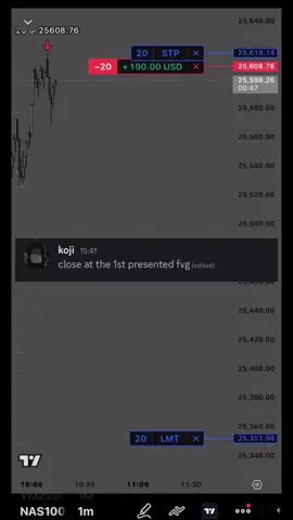 had tp at tdo, ended up closing at the 1st presented fvg #daytrading #fyp #bitcoin #nasdaq #viral 