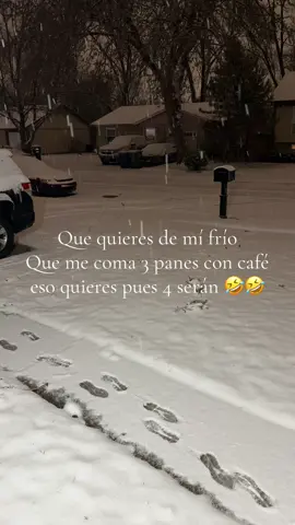 Con este frío necesito un café y un pan 😂#viralvideo #funnyvideos #snow #nevando😱🤗🥶🥶🥶 