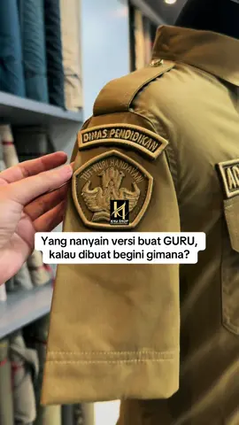 Seragam PDH Khaki yang Keren😎buat GURU kayak apa? Nih buat yang pengen tampil HITZZ😁Mau juga nda..?😍Bisa nemu apa yang bikin beda? #pdhkhaki #seragamkhaki #seragamguru #khaki #k4ushop 
