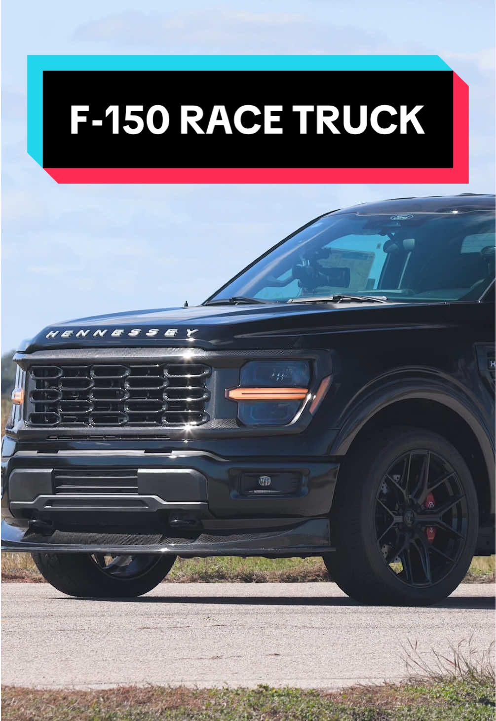 Testing out the all new Supercharged Venom 800 F-150 Race Truck with John Hennessey🏁 #hennesseyperformance #ford #f150 #supercharged #carsoftiktok