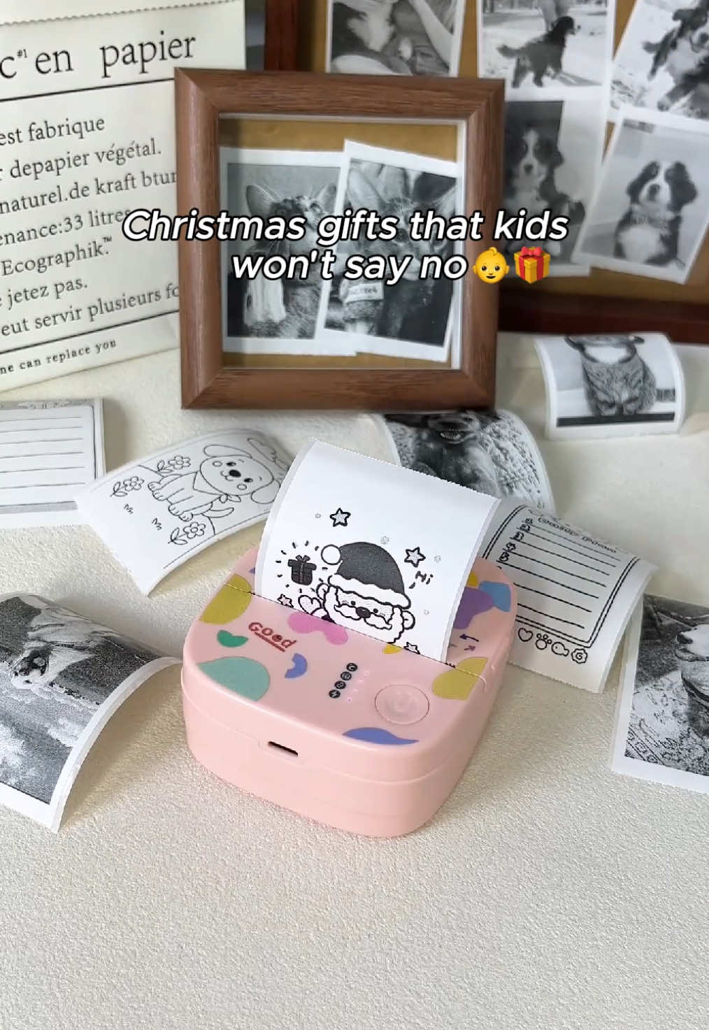 Still struggling with Christmas gift ideas? Let me help you out! Have fun turning family photos into stickers with your kids using the Xengro Mini Portable Printer 🥰 There's a huge discount going on right now during the promotion. Click the orange shopping cart icon to purchase it in the TikTok Shop!#xengroprinter #printer #stockingstuffer #tiktokshopholidayhaul #stickerprinter 