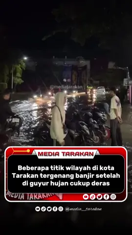 Beberapa titik wilayah di kota Tarakan tergenang banjir setelah di guyur hujan cukup deras, salah satunya di depan stadion Datu Adil. #mediatarakan #mediatarakanviral #tarakan #tiktokmediatarakan #viral 