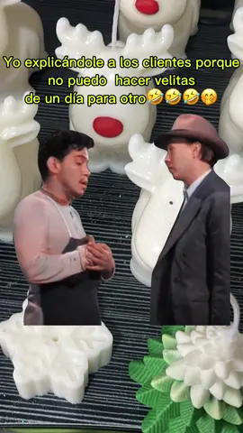 Yo explicándole a los clientes porque no puedo hacer velitas de un día para otro 🤣🤣🤣🫶🏼#amordecera8#amor #navidad #felizentregandopedidos 