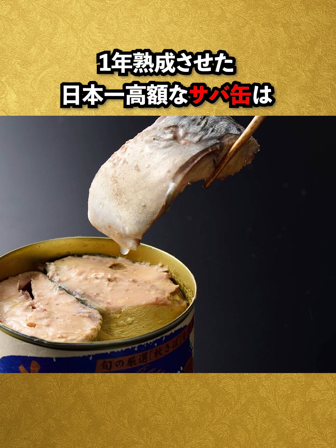 とろ鯖を使った日本一高額なサバ缶#雑学 #豆知識 #グルメ