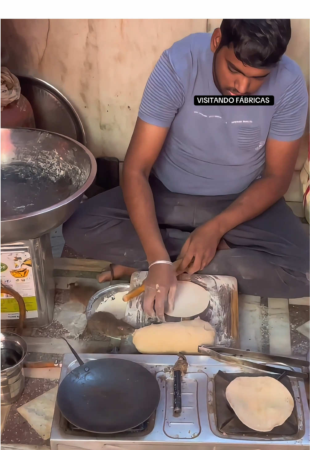 Hoy visitamos la tortillería más famosa de la India 🇮🇳 #india #streetfood #indianfood #comidaindia #cocinaindia 