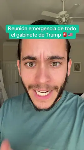 Trump convoca una reunión emergencia con todos los miembros de su gabinete 🚨🇺🇸