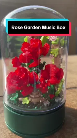 A perfect gift for someone special this holiday 😍 #mrksworkshop #🐐 #brickset #rosegarden #musicbox 