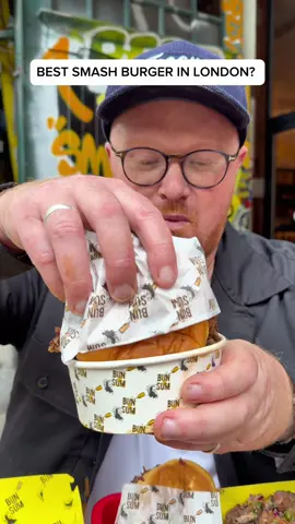 HUNTING FOR THE BEST SMASH BURGER IN LONDON 🍔 @Bun & Sum  Now they are pimping the burgers up too 😮  BUT THE BEST PART… I’ve partnered with the guys at @Uber Eats to support independent busineeses in London and they have kindly given a crazy deal - 40% off all the items in this video ! 🌶️ AD 🌟 If you can’t take a date, take a mate! Tag tag tag x  Only available for a limited time, so be quick! Just head to the Uber Eats App to claim your order! AD #Foodie #food #burger #london #londonfood