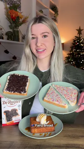 trying toast from different countries! australian fairy bread (ik this is bread), japanese honey butter toast & Dutch Hagelslag! bringing back an old series #toast #australia #fairybread #food #hagelslag 