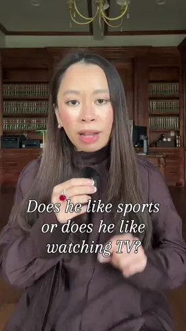 Does he like watching sports or does he like watching tv? #life #Love #women #relationships (Captions are autogenerated.)