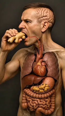 what happen while you eating ginger inside human body?🤮😱😱😱#fyp #ushealthcare #viralvideo #giner #HealthyLifestyle 