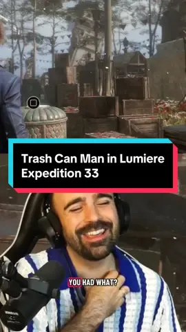How long have you been in that trash can, man? A surprise interaction in the Lumiere prologue I found by being curious about trash 😂 #expedition33 #clairobscurexpedition33 #clairobscur 
