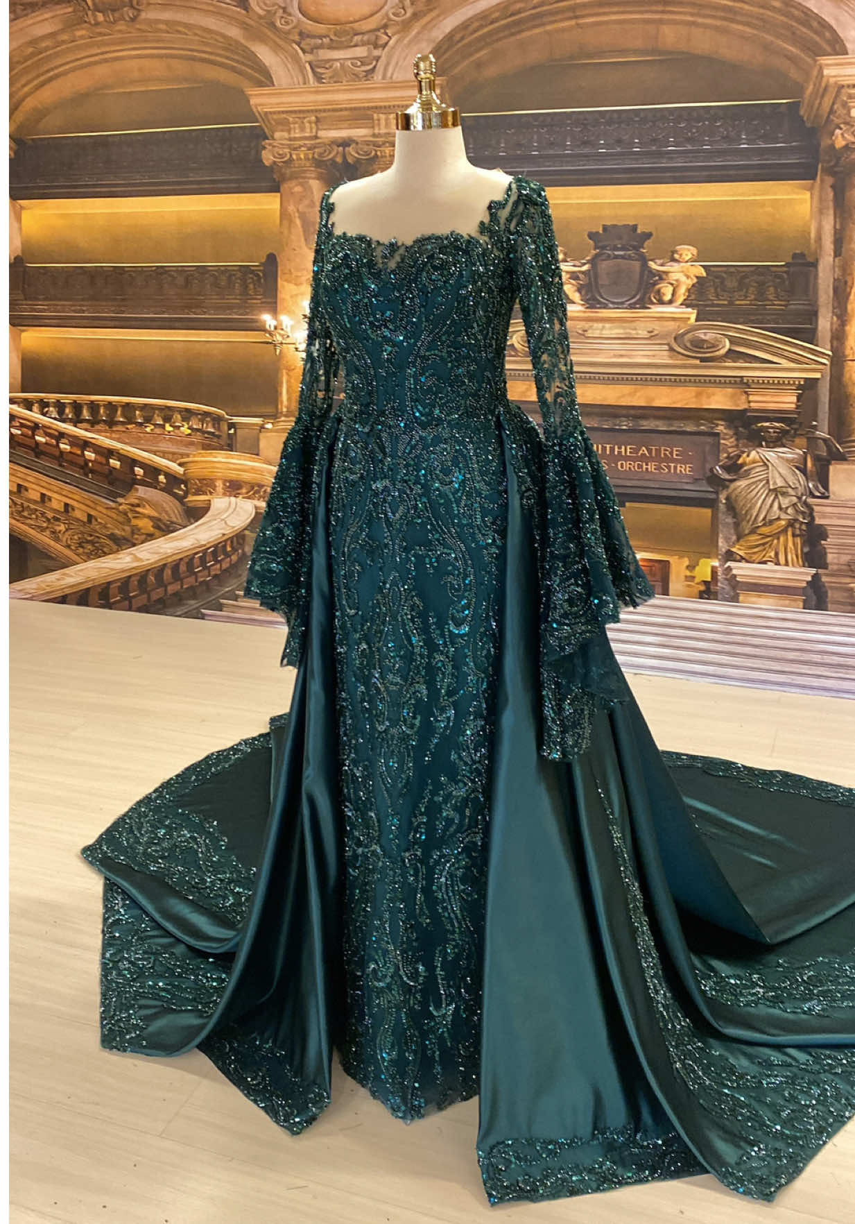 The bridal nikkah dress that stole the internet! A Masafi Couture original that you keep seeing pop up! It’s a sign. We’d love to bring your modest nikkah dress to life. 