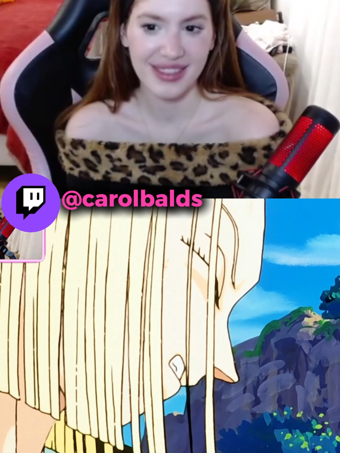 LIVE DA CAROL NA BIO >Carol Balds ASSISTINDO Dragon Ball Z#carolbalds #dragonballz #dragonball #goku