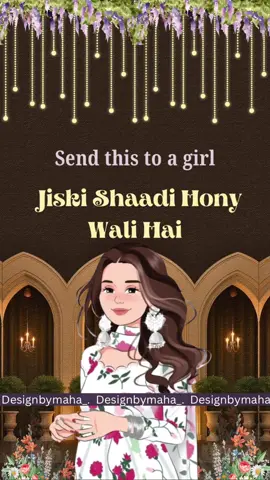 MENTION SOMEONE WHO’S GETTING MARRIED SOON  🫶🏻 DM OR CONTACT US ON WHATSAPP (03234941868) TO CUSTOMISED YOURS 💌 . PAID WORK ONLY 💸 . #designbymaha🌸✨  . #digitalinvites #annoucement #invitationdesign #wedding 