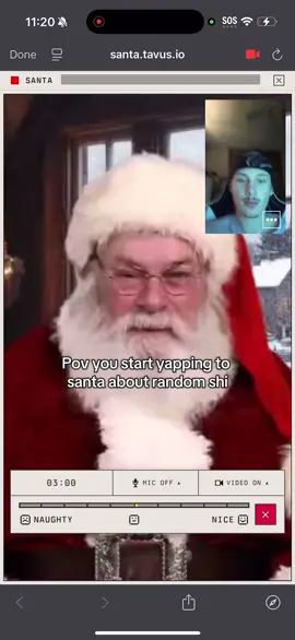 Pov tavus ai santa gets it #ai #yapping #santa #christmas #tavus 