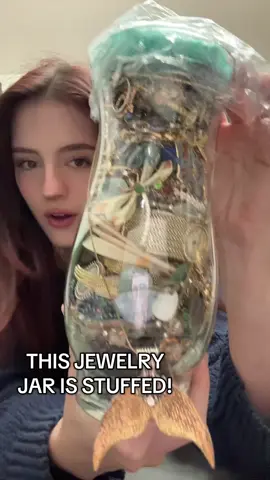 GO WATCH PART TWO! Misty shower always makes the most beautiful jars! go follow her on @Mystical Mayhem #jewelryjar #mysteryjewelry #jewelrygirl #mysteryjewelryjar #mysterybox 