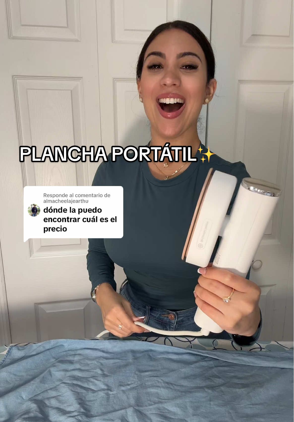 Respuesta a @almacheelajearthu en promoción más envío gratis!🎉 tiempo limitado amores!!😍plancha portátil 🙌🏼#steamer #plancha 