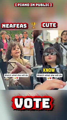 Who has the most beautiful voice between the two little girls#best #voice #naefeas #pianoinpublic #prettylittlebaby 