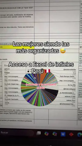Se viralizó la lista de hombres infieles con acceso público 😱 #listadeinfieles #infieles #hombresinfieles #excelinfieles #peru 