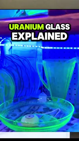 What is uranium glass?? Watch till the end! #antique #antiquestore #uranium #oldworldcharm #vintage 