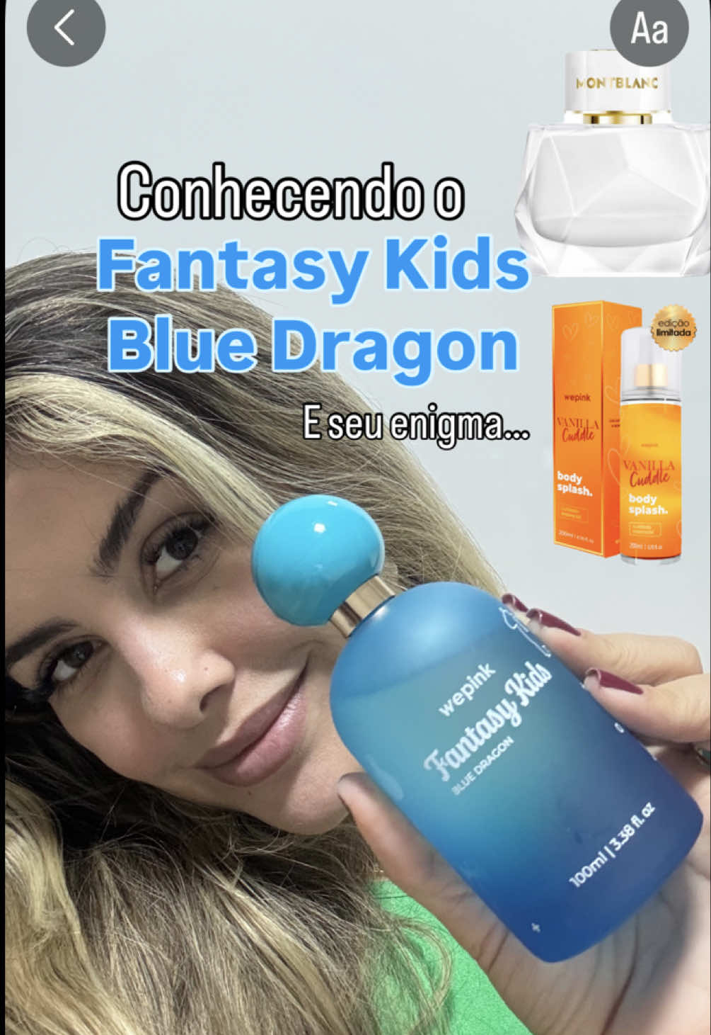 O que acharam desse cheirinho? 🥹💙#wepink #wepinkperfume #perfumeinfantil #fantasykids 