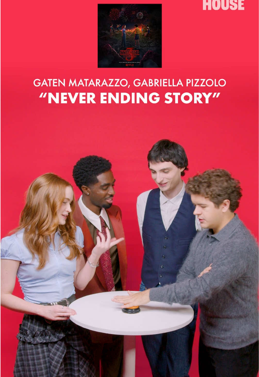 We had to do it 😭 @Caleb McLaughlin @Finn Wolfhard @Gaten Matarazzo #sadiesink #calebmclaughlin #finnwolfhard #gatenmatarazzo #strangerthings5 