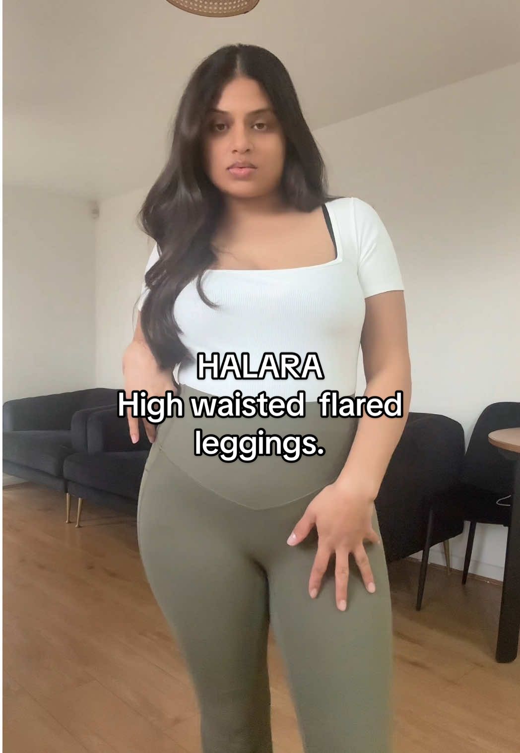 Halara BODY-SCULPTING FLARE LEGGINGS👖 @halara_official  #halara #halaraleggings #Tummycontrol #ActiveinHalara #TikTokShopNewArrivals