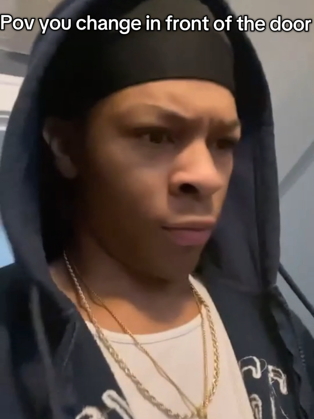 You change in front of the door #Badger #skit #viral #fypシ 