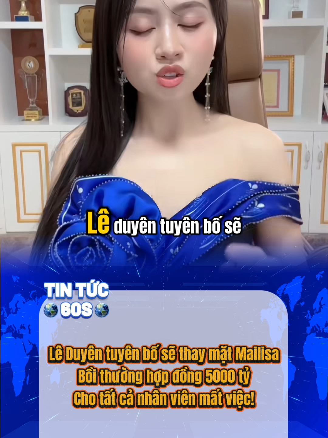 Lê Duyên tuyên bố sẽ thay mặt Mailisa bồi thường hợp đồng 5000 tỷ cho tất cả nhân viên mất việc! #tintuc #tintuc24h