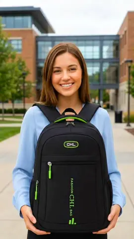 Mochila reforçada e impermeável, perfeita para estudos, trabalho ou uso diário, com design super estiloso #mochila  #bolsas  #mala #estudos 