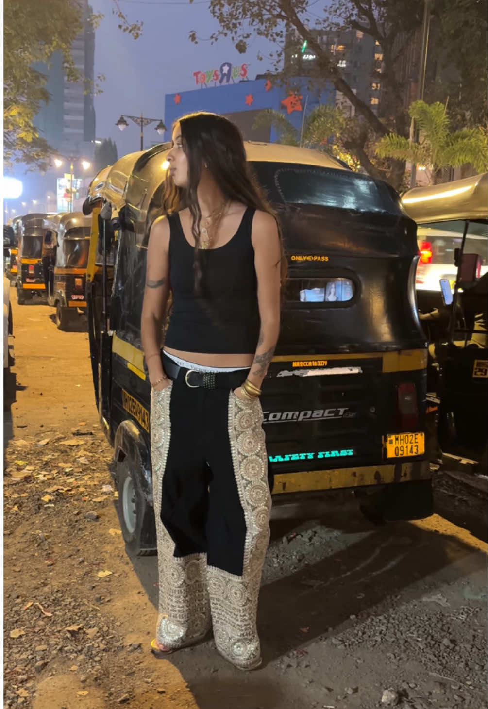 Fire paan fit check in India pt.2 Pants by me 🩵🪽 #diya #fashion 