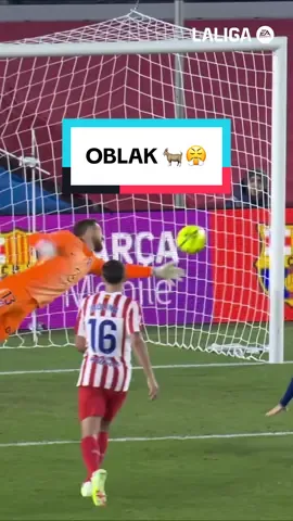 PARADÓN DE OBLAK 🐐 #atleticodemadrid #LALIGA #LALIGAHighlights #BarçaAtleti #football 