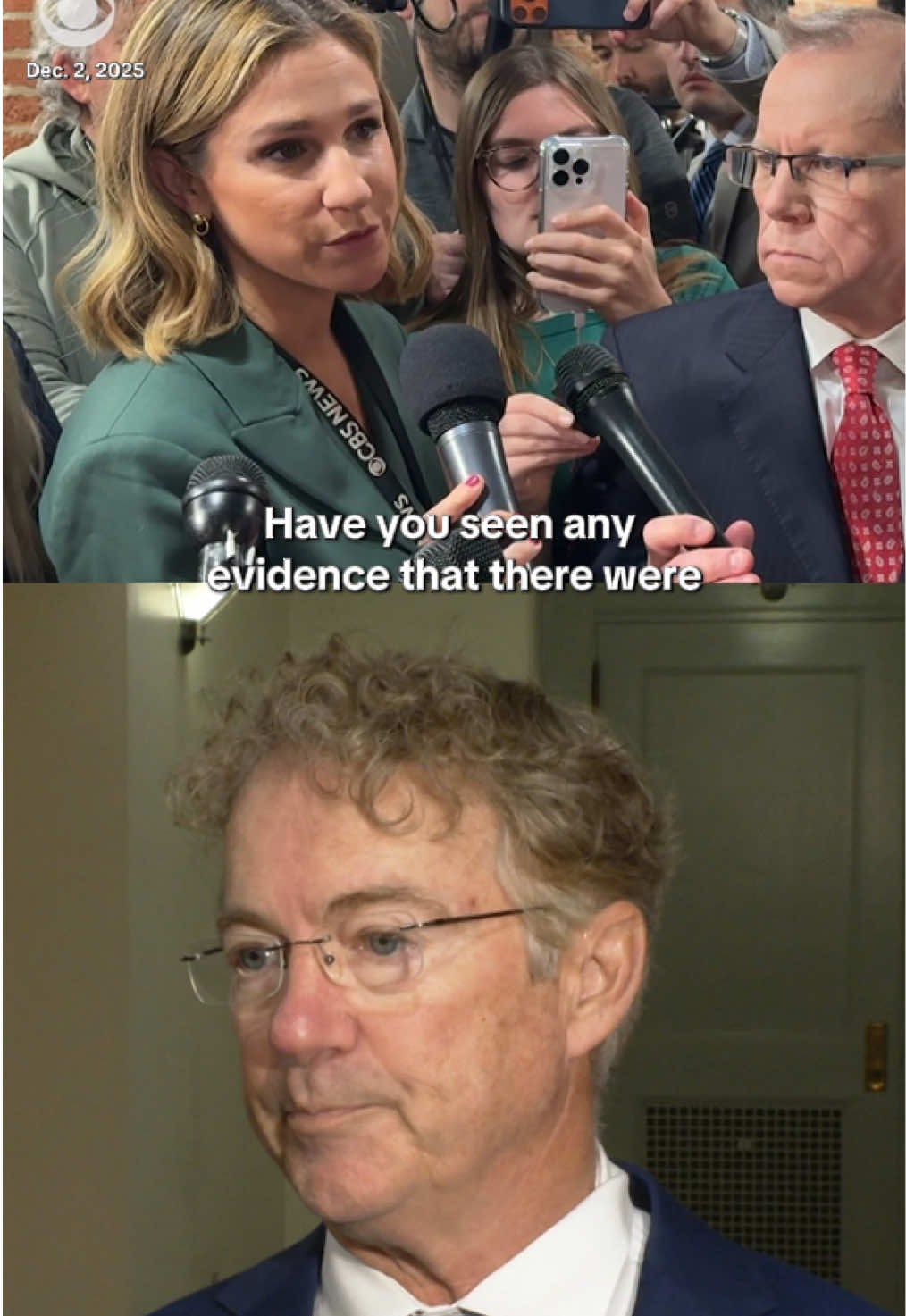 Sen. Rand Paul (R-KY) spoke about the strikes on an alleged drug boat in September that have sparked intense criticism and calls for investigations, telling reporters on Tuesday, “I think both strikes are actually illegal.” When asked if he has confidence in Defense Secretary Pete Hegseth, Paul told CBS News’ Caitlin Huey-Burns he’s “very, very concerned about an order that would say, kill them all.” 