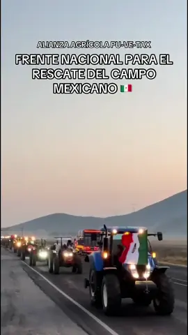 No te rajes México! 🇲🇽 #viral #campomexicano #caravana #tractor #agricultura 