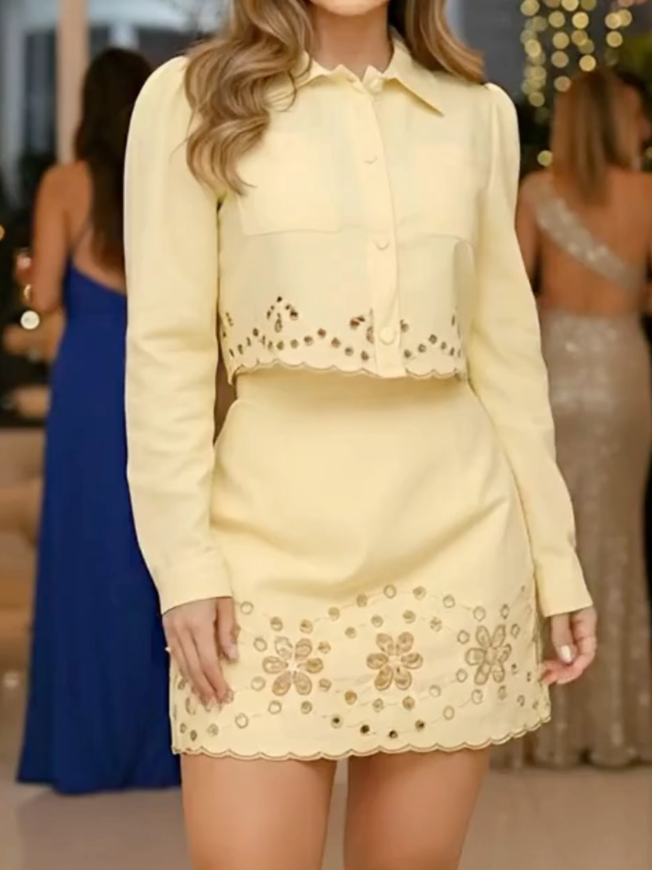 Conjunto feminino lindo ❤️ #look #moda #conjuntosfemininos #saia #lookelegante 