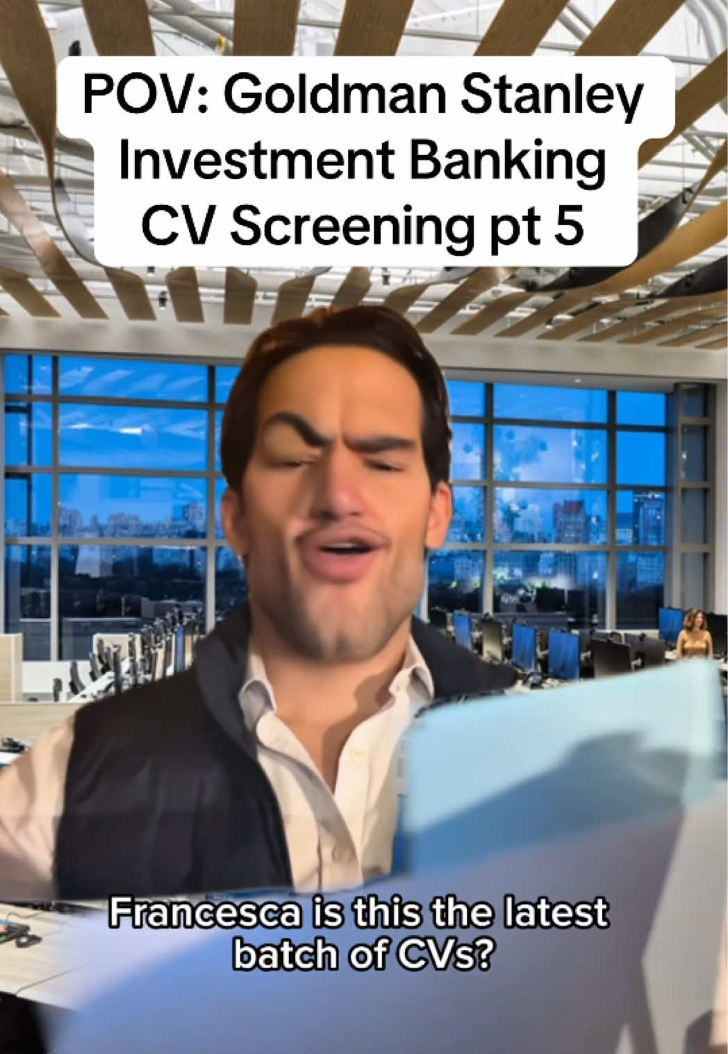 Who will make it on Wall Street’s best M&A team, the TMT Investment Banking team at Goldman Stanley? ⚜️ #finance #corporate #interview #investmentbanking #corporatelife 