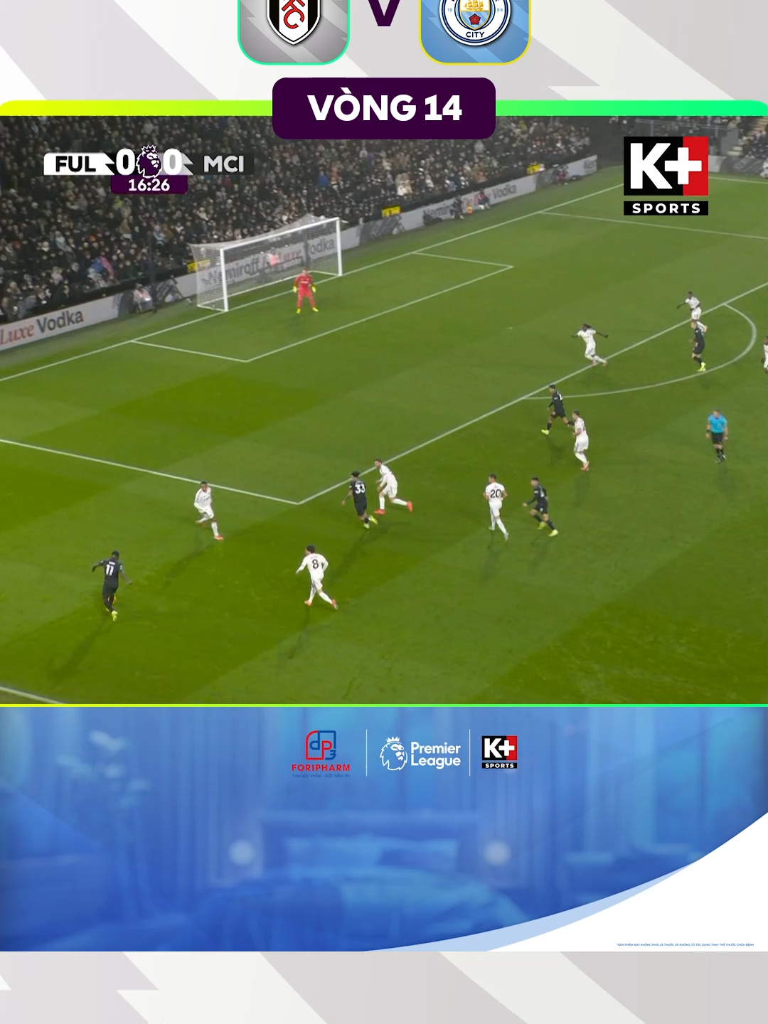 Highlight Fulham - Man City | Vòng 14 Ngoại Hạng Anh 25-26 #mancity #fulham #highlight #highlights #kplussports #sportsontiktok #PremierLeague #bongda #fyp #football #xuhuong #trending