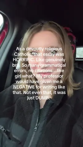 It was SO BAD BRO . . . #essay #trending #samanthafulnecky 