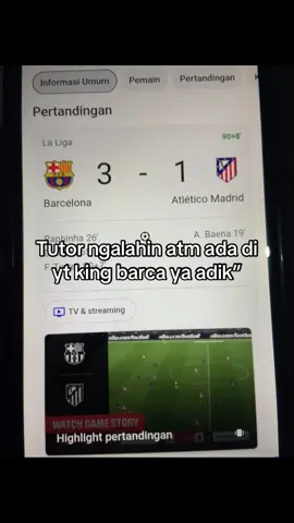 Ko ada ya yg kalah sama atm 2-5🆙🤭#viscabarca🔴🔵 