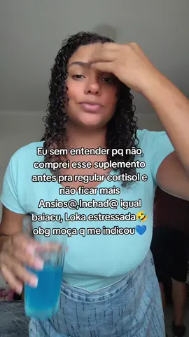 Não fico sem meu azulzinho💙 #cortisol #magnesio #fypppp 