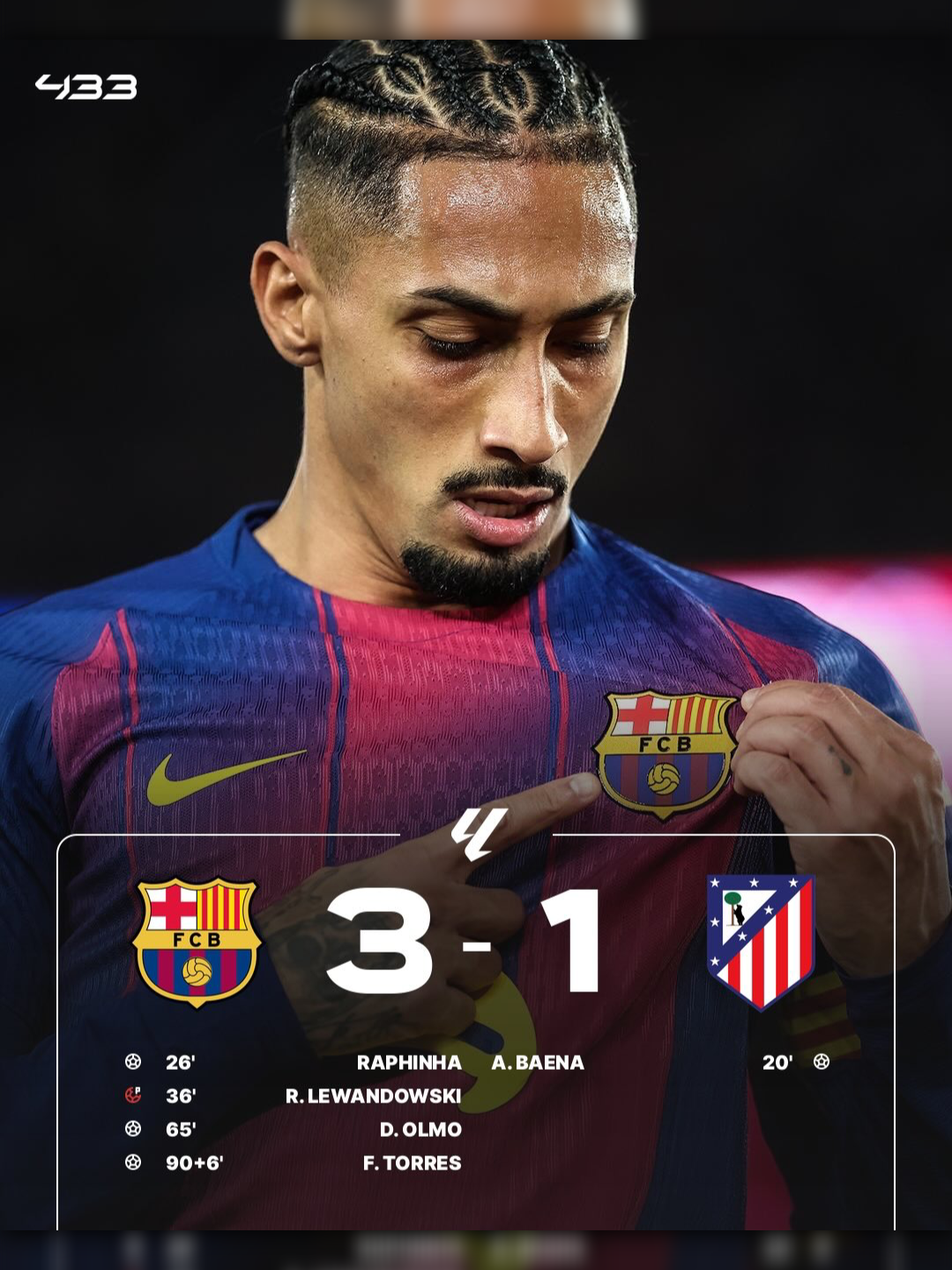 Barcelona vs Atletico Madrid (3-1), barca sedang memasak🥶 #barcelona #atleticodemadrid #football #fyp #masukberanda