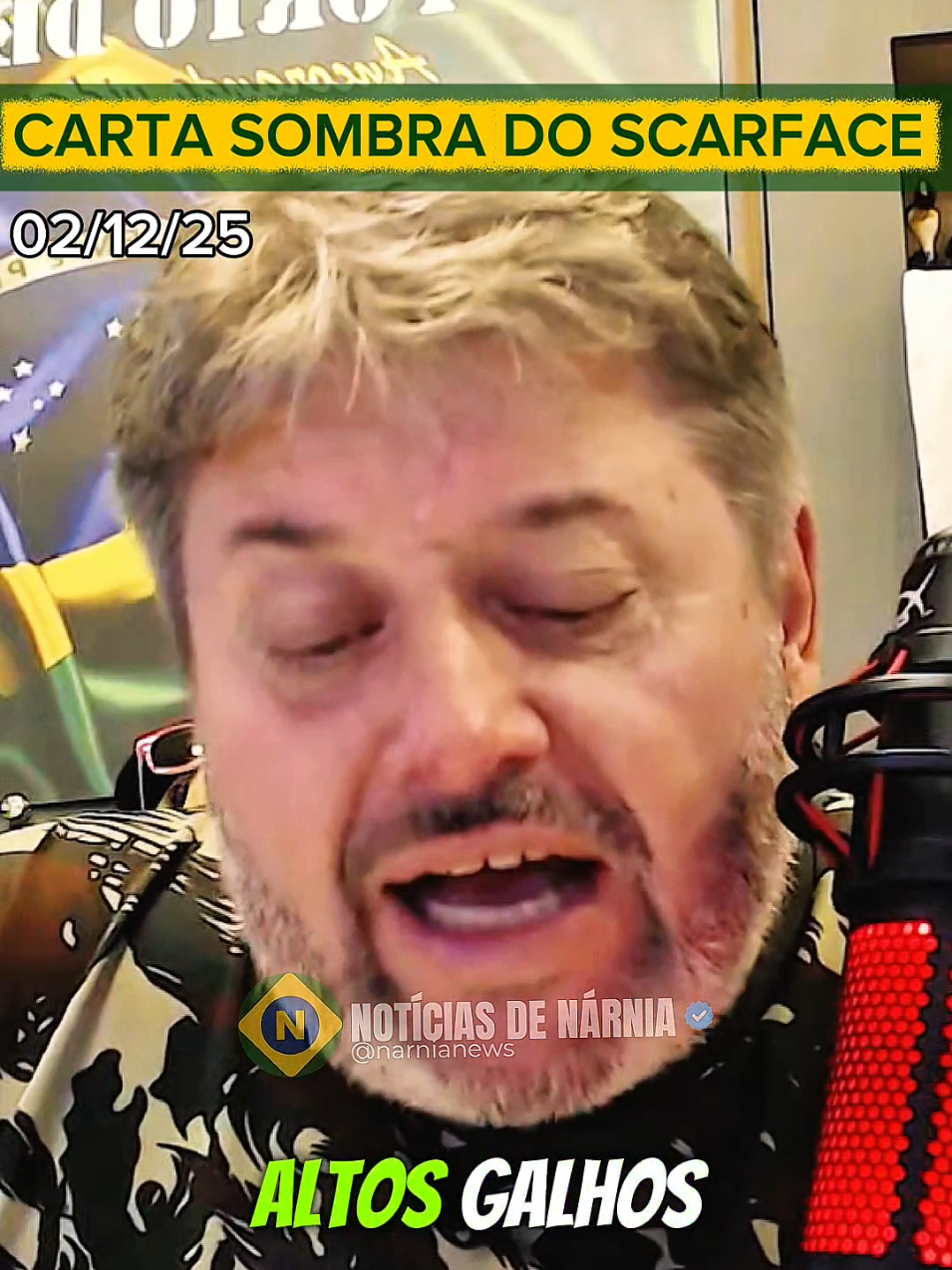 CARTAS NARNIANAS 02/12/25. SOMBRA DO SCARFACE  Desdobramentos, Pastor Sandro Rocha. #desdobramentos #noticias #pastorsandrorocha #prsandrorocha #cartasnarnianas