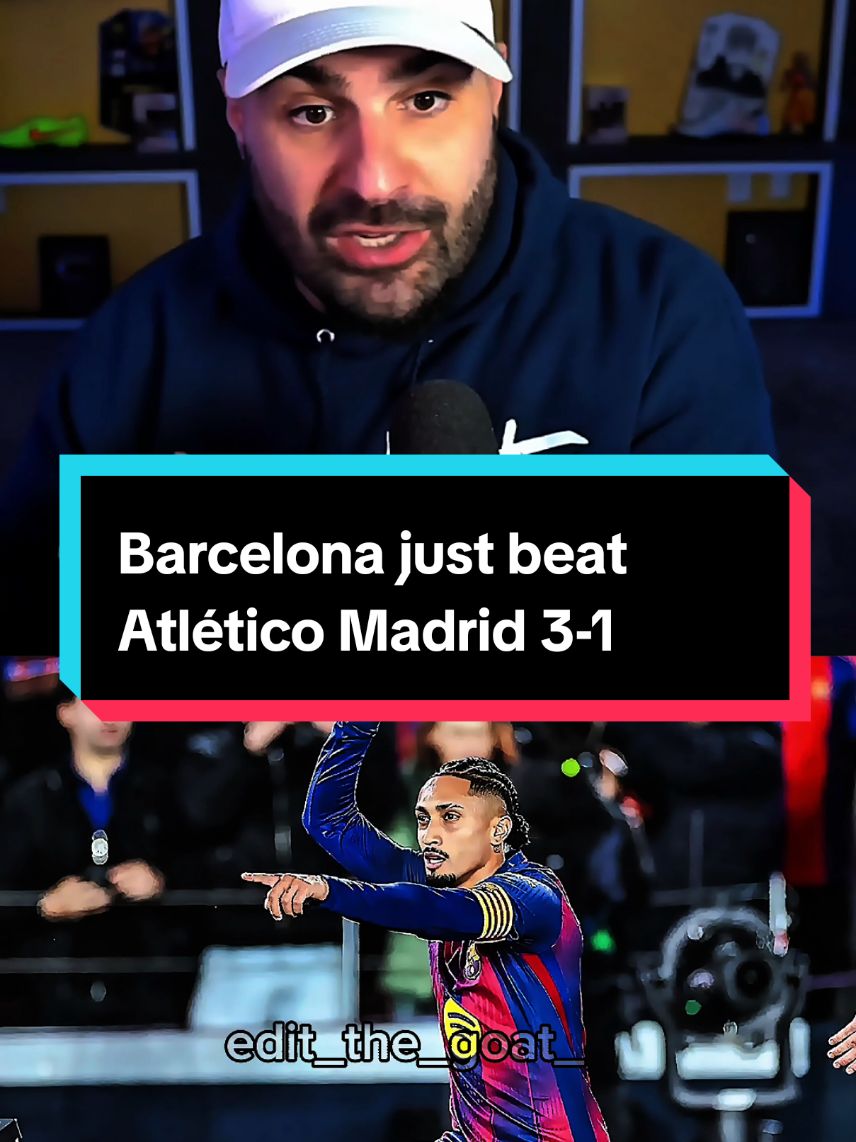 Barcelona just beat Atlético Madrid 3-1 #aa9skillz #fyp #footballtiktok #fcbarcelona #Raphinha @aa9skillz 