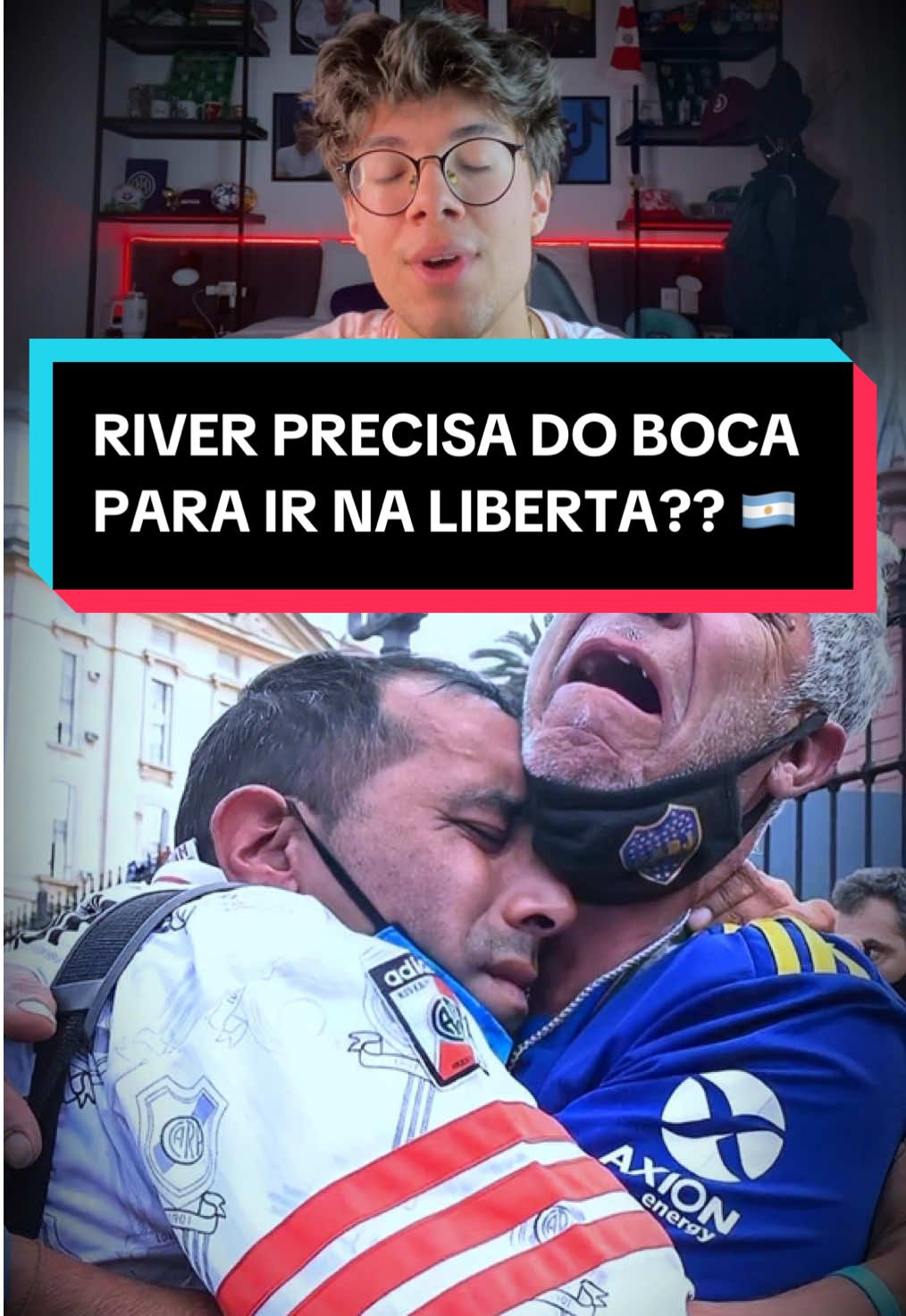 RIVER E BOCA FORMANDO UMA UNIÃO? 🇦🇷⚽️ #futebolargentino #bocajrs #riverplate #libertadores #futebolsulamericano 