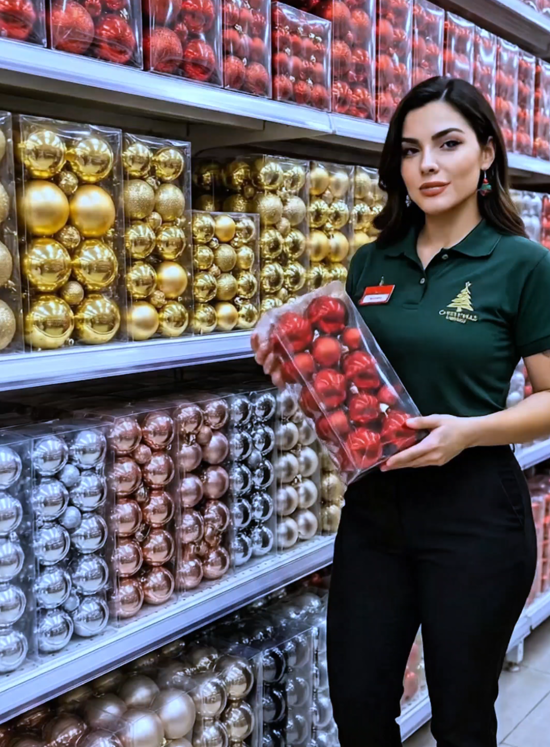 kit com bolas de natal de vários tamanhos #natal #bolasdenatal #decoracaodenatal #enfeitesdenatal 