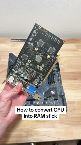The RAM shortage means taking drastic measures like converting your GPU into a RAM stick #gamer #pcgamer #pcgaming #techtok #gaming 