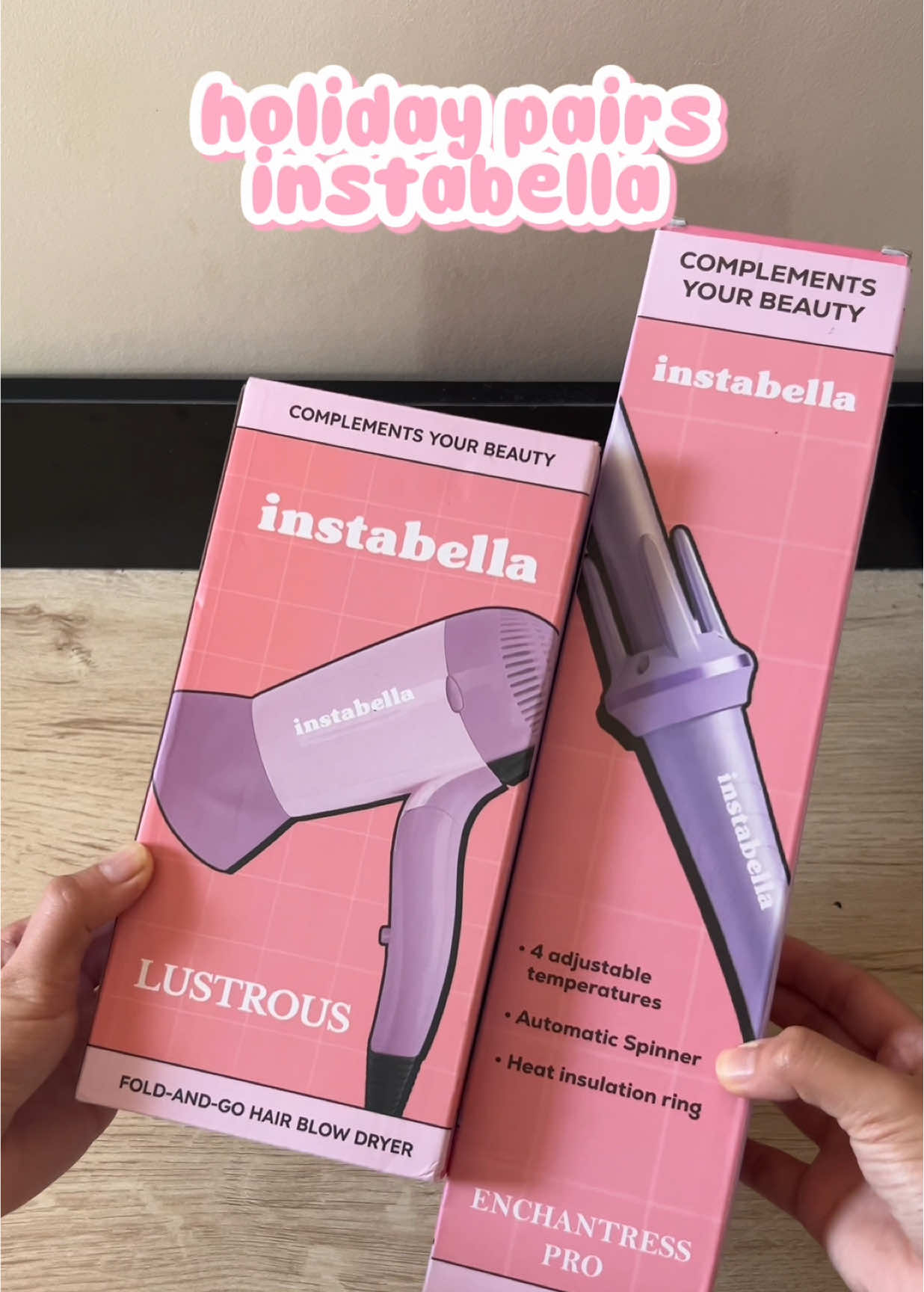 The perfect holiday gift for all the girlies out there ✨. @Instabella  #instabellaph #fyp #hairdryer #haircurler #portable 