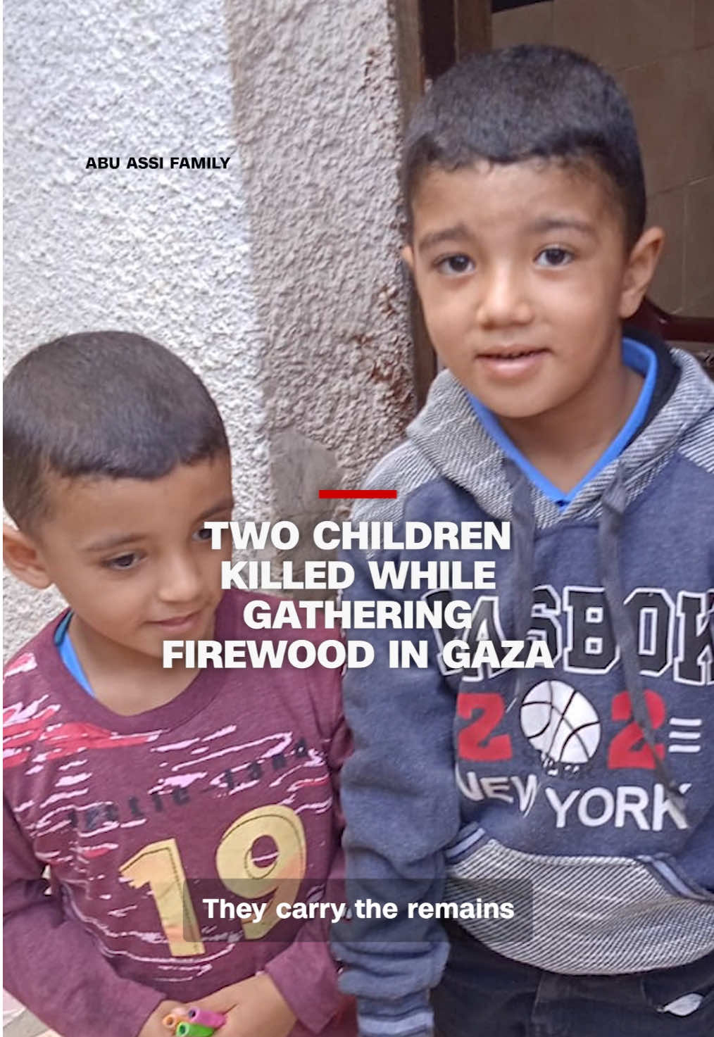 Two brothers, just eight and ten years old, were killed in an Israeli drone strike in Gaza this weekend. Their wheelchair-bound father said the boys went out to gather firewood and never returned. CNN's Jeremy Diamond reports.