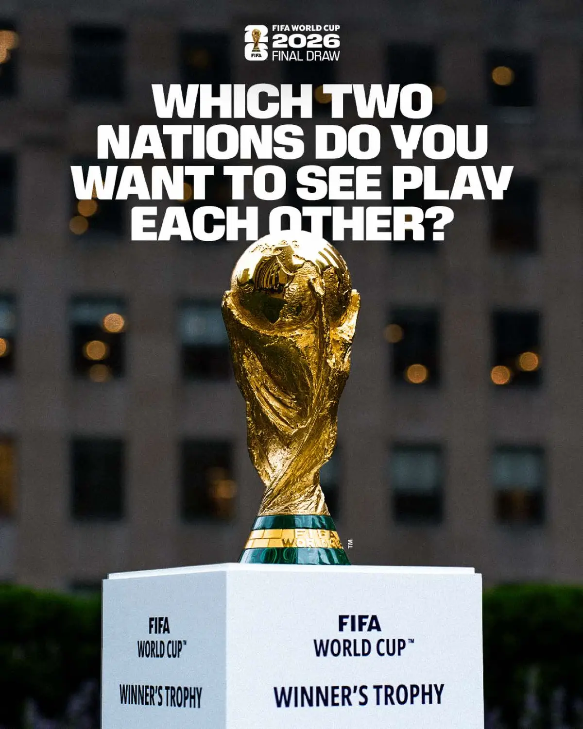 It all starts on Friday at the Final Draw. Visit FIFA.com to find out where you can watch the Draw in your territory.